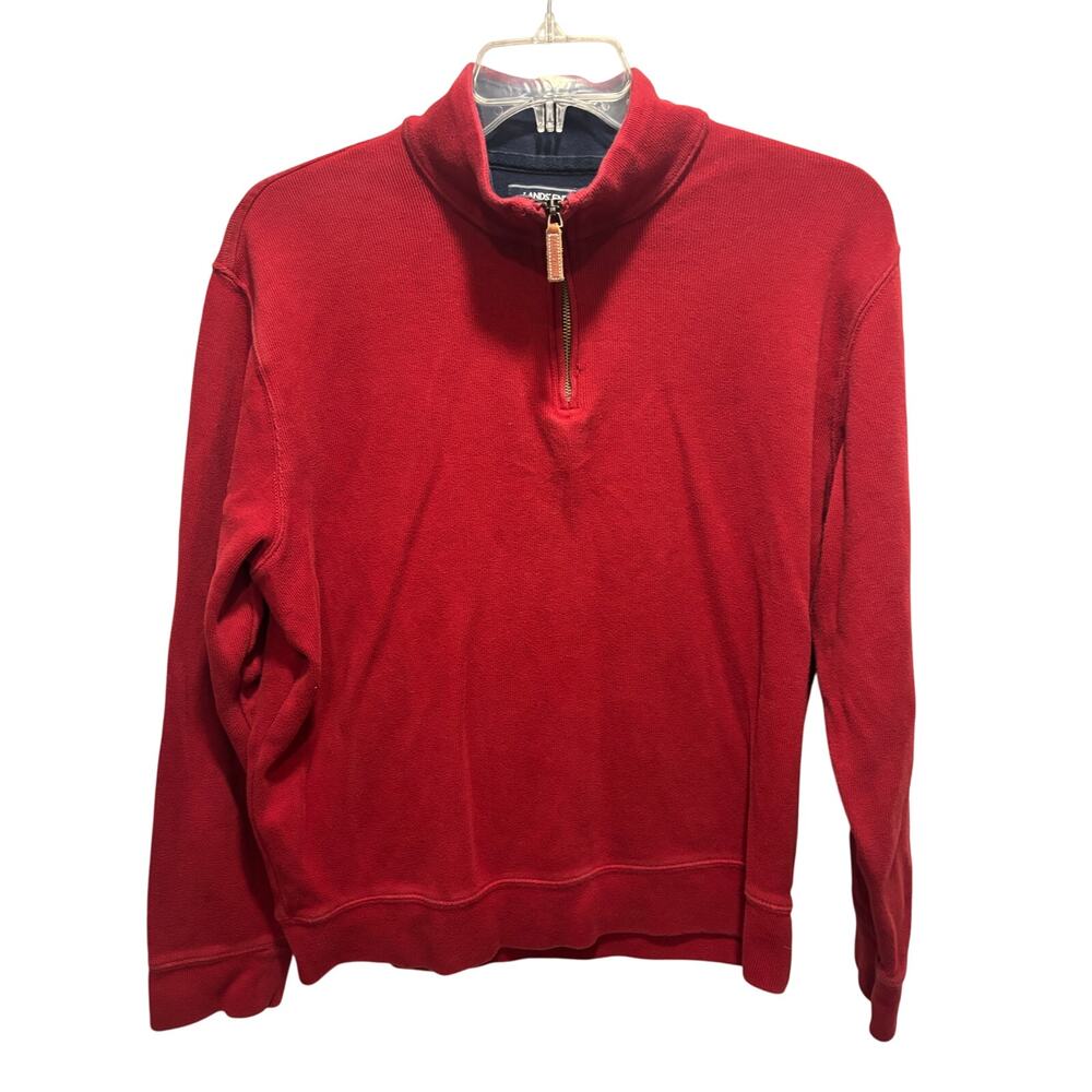 Unisex Lands End Modal Quarter Zip Sweater‎